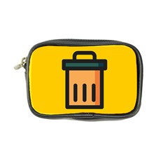 Trash Bin Icon Yellow Coin Purse