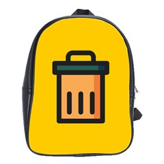 Trash Bin Icon Yellow School Bags(large) 
