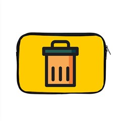 Trash Bin Icon Yellow Apple Macbook Pro 15  Zipper Case
