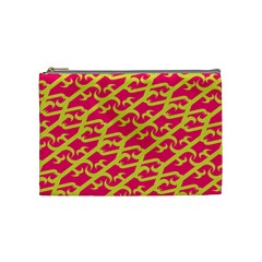 Typeface Variety Postcards Unique Illustration Yellow Red Cosmetic Bag (medium) 