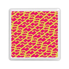 Typeface Variety Postcards Unique Illustration Yellow Red Memory Card Reader (square) 