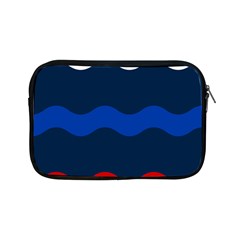 Wave Line Waves Blue White Red Flag Apple Ipad Mini Zipper Cases by Alisyart