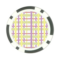 Webbing Plaid Color Poker Chip Card Guard