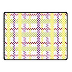 Webbing Plaid Color Fleece Blanket (small)