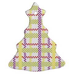 Webbing Plaid Color Ornament (christmas Tree) 