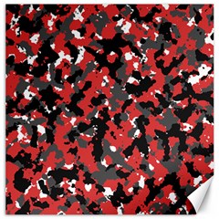 Spot Camuflase Red Black Canvas 12  X 12  