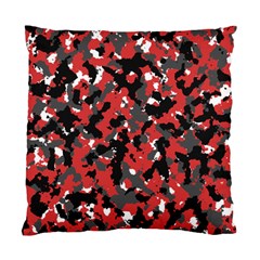 Spot Camuflase Red Black Standard Cushion Case (two Sides)