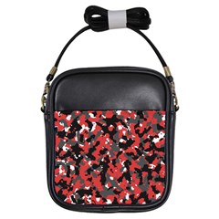 Spot Camuflase Red Black Girls Sling Bags