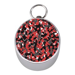 Spot Camuflase Red Black Mini Silver Compasses by Alisyart