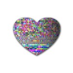 Plasma Gradient Phalanx Heart Coaster (4 pack)  Front