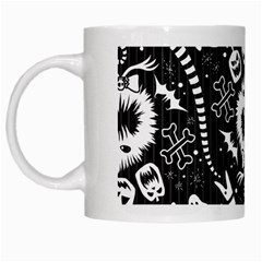 Wrapping Paper Nightmare Monster Sinister Helloween Ghost White Mugs by Alisyart