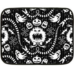 Wrapping Paper Nightmare Monster Sinister Helloween Ghost Fleece Blanket (mini)