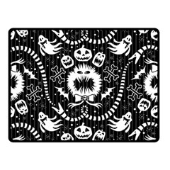 Wrapping Paper Nightmare Monster Sinister Helloween Ghost Double Sided Fleece Blanket (small)  by Alisyart