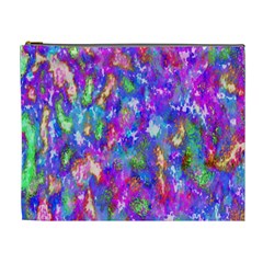 Abstract Trippy Bright Sky Space Cosmetic Bag (xl) by Simbadda