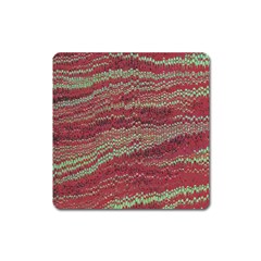 Scaly Pattern Colour Green Pink Square Magnet