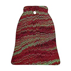 Scaly Pattern Colour Green Pink Ornament (bell)