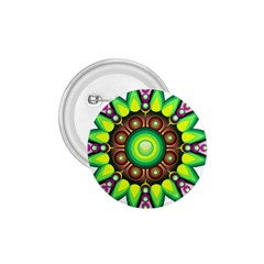 Design Elements Star Flower Floral Circle 1 75  Buttons