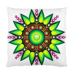 Design Elements Star Flower Floral Circle Standard Cushion Case (one Side)