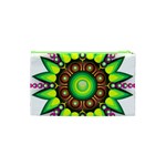 Design Elements Star Flower Floral Circle Cosmetic Bag (XS) Back