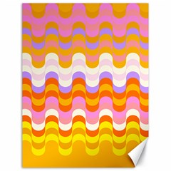 Dna Early Childhood Wave Chevron Rainbow Color Canvas 18  X 24  