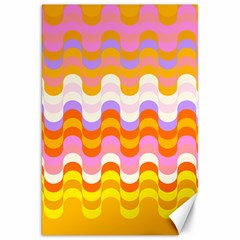 Dna Early Childhood Wave Chevron Rainbow Color Canvas 20  X 30  