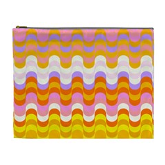 Dna Early Childhood Wave Chevron Rainbow Color Cosmetic Bag (xl)