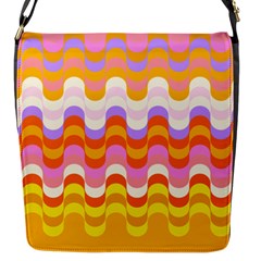 Dna Early Childhood Wave Chevron Rainbow Color Flap Messenger Bag (s) by Alisyart