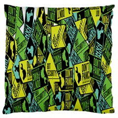 Don t Panic Digital Security Helpline Access Large Flano Cushion Case (one Side) by Alisyart