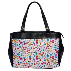 Floral Pattern Office Handbags by Valentinaart