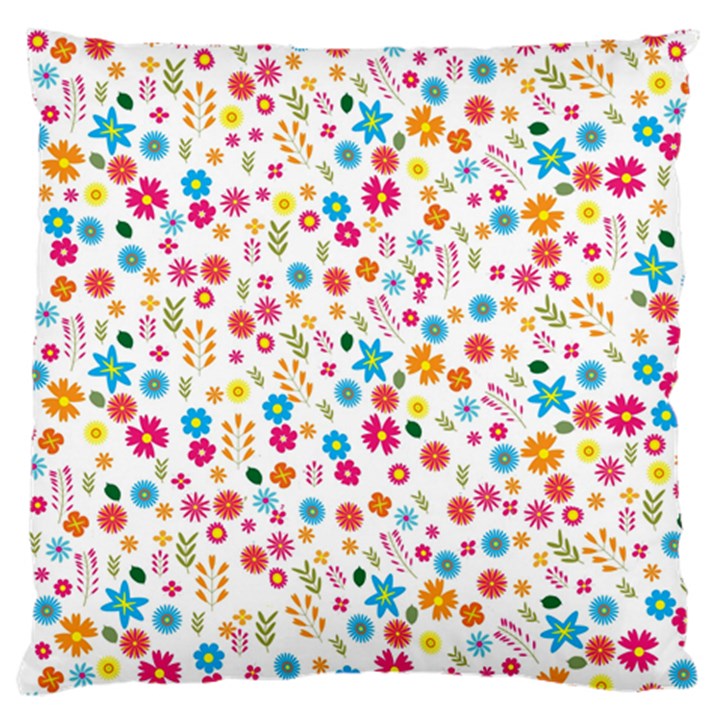 Floral pattern Large Cushion Case (One Side)