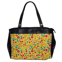Floral Pattern Office Handbags by Valentinaart