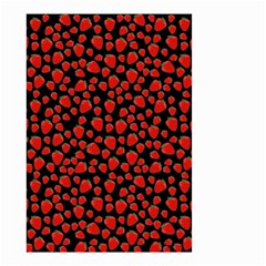 Strawberry  Pattern Small Garden Flag (two Sides) by Valentinaart