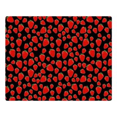 Strawberry  Pattern Double Sided Flano Blanket (large) 