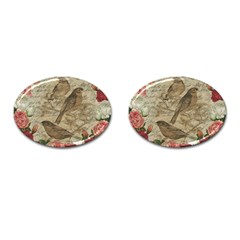 Vintage Birds Cufflinks (oval) by Valentinaart