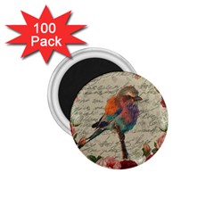 Vintage Bird 1 75  Magnets (100 Pack)  by Valentinaart