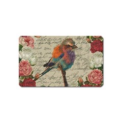 Vintage Bird Magnet (name Card) by Valentinaart