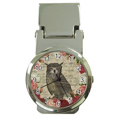 Vintage owl Money Clip Watches