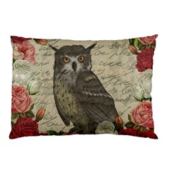 Vintage owl Pillow Case