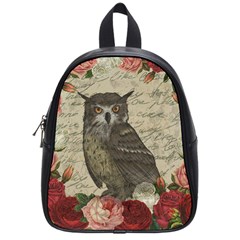 Vintage owl School Bags (Small) 