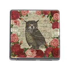 Vintage owl Memory Card Reader (Square)