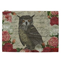 Vintage owl Cosmetic Bag (XXL) 