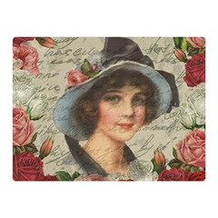 Vintage Girl Double Sided Flano Blanket (mini) 