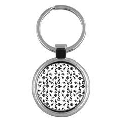 Seahorse Pattern Key Chains (round)  by Valentinaart