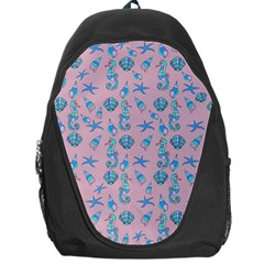 Seahorse Pattern Backpack Bag by Valentinaart