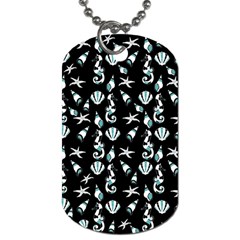 Seahorse Pattern Dog Tag (one Side) by Valentinaart