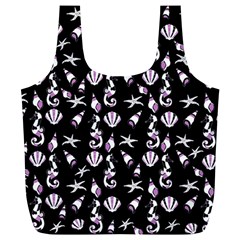 Seahorse Pattern Full Print Recycle Bags (l)  by Valentinaart