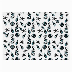 Seahorse pattern Large Glasses Cloth (2-Side)