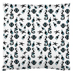 Seahorse pattern Large Flano Cushion Case (Two Sides)