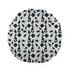 Seahorse pattern Standard 15  Premium Flano Round Cushions Front