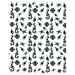 Seahorse pattern Drawstring Bag (Small)